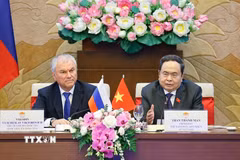 Chủ tịch Quốc hội Trần Thanh Mẫn phát biểu khai mạc Phiên họp. (Ảnh: Doãn Tấn/TTXVN)