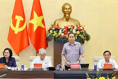 Chủ tịch Quốc hội Trần Thanh Mẫn phát biểu. (Ảnh: Doãn Tấn/TTXVN)