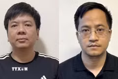 Bị can Nguyễn Ngọc Thủy và Đặng Văn Hiển. (Nguồn: TTXVN phát)