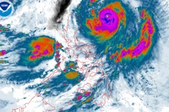 Bão Ragasa mạnh lên thành siêu bão. (Nguồn: rappler)