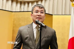 Thứ trưởng Thường trực Bộ Ngoại giao Nguyễn Minh Vũ phát biểu tại sự kiện. (Ảnh: Việt Đức/TTXVN)