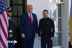 Tổng thống Mỹ Donald Trump và người đồng cấp Ukraine Volodymyr Zelensky tại cuộc gặp ở Nhà Trắng, Washington, DC ngày 28/2/2025. (Ảnh: THX/TTXVN)