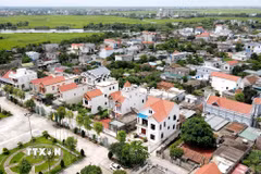 Một góc xã Vân Trường, huyện Tiền Hải, Thái Bình. (Ảnh: Thế Duyệt/TTXVN)