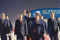 Thủ tướng Phạm Minh Chính đến Thiên Tân, bắt đầu chuyến tham dự Hội nghị Thượng đỉnh Tổ chức Hợp tác Thượng Hải (SCO) 2025. (Ảnh: Dương Giang/TTXVN)