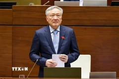 Phó Thủ tướng Thường trực Chính phủ Nguyễn Hòa Bình trả lời chất vấn. (Ảnh: Doãn Tấn/TTXVN)