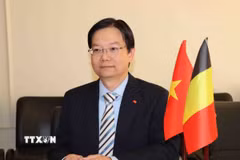 Ông Trần Ngọc Quân, Tham tán Thương mại, Trưởng Thương vụ Việt Nam tại Vương quốc Bỉ và EU. (Ảnh: Hương Giang/TTXVN)