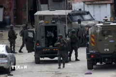 Binh sỹ Israel được triển khai tại khu vực Nablus, Bờ Tây, ngày 18/3/2025. (Ảnh: THX/TTXVN)