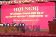Ứng cử viên Quốc hội khóa XVI Phan Văn Giang tiếp xúc cử tri Thái Nguyên