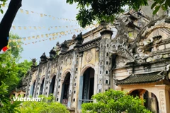 Kiến trúc mái vòm độc đáo của Chùa Cổ Lễ. (Ảnh: Bích Hằng/Vietnam+)