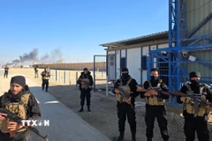 Các lực lượng an ninh Syria được triển khai tại tỉnh Hasakah. (Ảnh: THX/TTXVN)