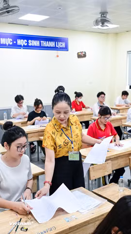 Số thí sinh dự thi tốt nghiệp THPT năm 2026 tăng 61.642 em so với năm trước. (Ảnh: PV/Vietnam+)