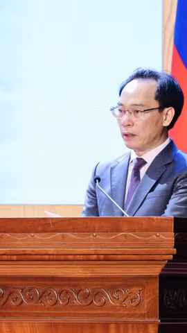 Bộ trưởng Bộ Giáo dục và Đào tạo Hoàng Minh Sơn phát biểu khai mạc hội nghị. (Ảnh: Bộ GD-ĐT)