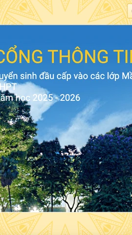 Cổng thông tin tuyển sinh đầu cấp của Hà Nội. (Ảnh chụp màn hình)