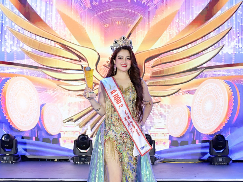 Á hậu Kim Thoa, người con của quê hương đại ngàn. (Ảnh: NVCC)