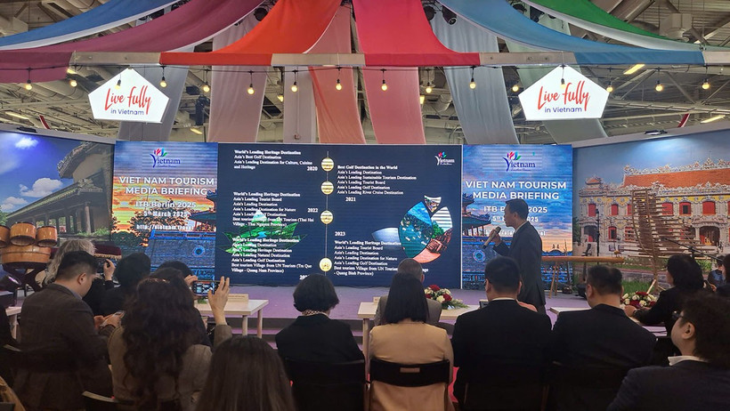 Việt Nam quảng bá điểm đến tại Đức với thông điệp mạnh mẽ "Live fully in Vietnam." (Ảnh: Cục Du lịch Quốc gia)