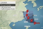 Siêu bão Lekima sắp đổ bộ vào Đài Loan và Trung Quốc. (Nguồn: accuweather.com)