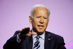 Ứng viên tranh cử Tổng thống Mỹ của đảng Dân chủ Joe Biden phát biểu tại một diễn đàn ở Detroit, bang Michigan ngày 24/7/2019. (Ảnh: AFP/TTXVN)