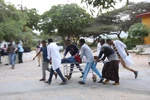 Một nạn nhân bị thương trong một vụ tấn công ở thủ đô Mogadishu, Somalia ngày 24/7/2019. Ảnh minh họa. (Ảnh: THX/TTXVN)