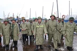 [Photo] Phó Thủ tướng kiểm tra công tác ứng phó bão số 3 ở Quảng Ninh