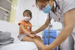 Mùa Hè là mùa của nhiều loại dịch bệnh phổ biến như cảm cúm, ho, sốt..., đặc biệt với trẻ em là đối tượng có sức đề kháng yếu và hệ miễn dịch chưa hoàn thiện. (Ảnh: Minh Quyết/TTXVN)