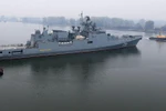 Tàu Đô đôc Essen trang bị tên lửa hành trình Kalibr. (Ảnh: Sputnik)