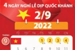 [Infographics] Bốn ngày nghỉ lễ dịp Quốc khánh năm 2022