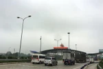Phương tiện lưu thông qua trạm thu phí của dự án đường cao tốc Pháp Vân-Cầu Giẽ. (Ảnh: Việt Hùng/Vietnam+)
