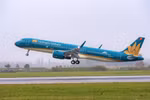 Máy bay của hãng hàng không Vietnam Airlines. (Ảnh: CTV/Vietnam+)