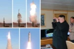 Nhà lãnh đạo Triều Tiên Kim Jong-un giám sát vụ phóng tên lửa Pukguksong-2 tại căn cứ không quân Banghyon ngày 12/2. (Nguồn: YONHAP/TTXVN)