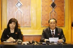 Chi tiết cuộc họp báo bất ngờ của phái đoàn Triều Tiên. (Nguồn: AFP/TTXVN)