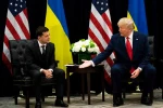 Tổng thống Mỹ Donald Trump (phải) và người đồng cấp Ukraine Volodymyr Zelenskiy. (Nguồn: NYT)