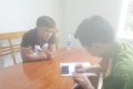 Công an lấy lời khai của Sơn Em.