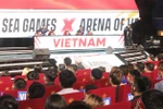 Vận động viên đội tuyển Việt Nam thi đấu chung kết nội dung Liên quân mobile tại SEA Games 31, hồi tháng Năm năm ngoái. (Ảnh: Minh Đông/TTXVN)