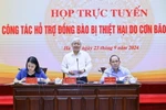 Chủ tịch Ủy ban Trung ương MTTQ Việt Nam Đỗ Văn Chiến phát biểu kết luận cuộc họp. (Nguồn: Mặt trận Tổ quốc Việt Nam)