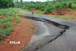 Sụt lún ở Đắk Nông. (Nguồn: TTXVN)