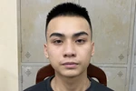 Đối tượng Hoàng Minh Hào (SN 2004, HKTT tại thị trấn Kép, huyện Lạng Giang, tỉnh Bắc Giang). (Ảnh: TTXVN phát)