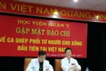 Buổi họp báo công bố ca ghép phổi thành công. (Ảnh: PV/Vietnam+)