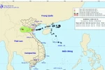 Chùm ảnh đường đi và vị trí cơn bão. (Nguồn: nchmf.gov)