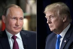 Tổng thống Nga Putin (trái) và người đồng cấp Mỹ Donald Trump. (Nguồn: Getty Images)