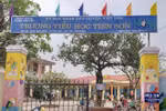Trường Tiểu học Tiên Sơn, thôn Thần Chúc, xã Tiên Sơn, Việt Yên, Bắc Giang. (Ảnh: Đồng Thúy/TTXVN)