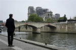 Nhà thờ Đức Bà Paris sau vụ hỏa hoạn ngày 16/4. (Ảnh: THX/TTXVN)
