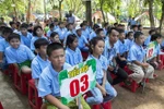 Các em nhỏ tham gia chương trình Trại Hè trải nghiệm 2019. (Ảnh: Hồng Đạt/TTXVN)