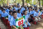 Các em nhỏ tham gia chương trình Trại Hè trải nghiệm 2019. (Ảnh: Hồng Đạt/TTXVN)