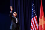 Những hình ảnh ấn tượng nhất của Tổng thống Obama trong 3 ngày ở Việt Nam. (Ảnh: Minh Sơn/Vietnam+)