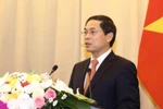 Thứ trưởng Thường trực Bộ Ngoại giao Bùi Thanh Sơn phát biểu. (Ảnh: Văn Điệp/TTXVN)