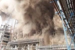Hiện trường vụ nổ nồi hơi tại nhà máy NTPC. (Nguồn: hindustantimes)
