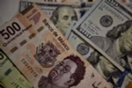 Đồng đôla Mỹ và đồng peso của Mexico. (Nguồn: AFP/TTXVN)