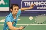 Tay vợt hạng 8 thế giới Nguyễn Tiến Minh tiếp tục thể hiện sự vượt trội ở giải quốc nội. (Nguồn: TTXVN)