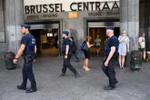 Cảnh sát Bỉ tuần tra tại Brussels. (Ảnh: AFP/TTXVN)