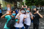 Chiều 8/7, hơn một triệu thí sinh trên cả nước đã hoàn thành bài thi cuối cùng - bài thi Ngoại ngữ Kỳ thi tốt nghiệp trung học phổ thông 2021. (Ảnh: Minh Sơn/Vietnam+)